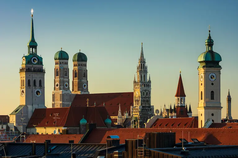 Panorama of Munich city center